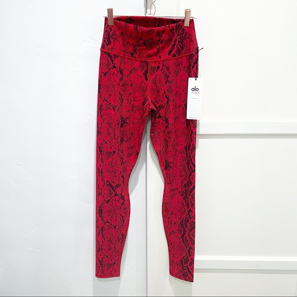 NWT - Alo Yoga High-Waist Snakeskin Vapor Legging - Picture 6 of 11